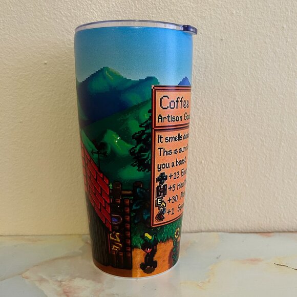 Stardew Valley coffee tumbler Video Game Travel Mug Cup - 24 oz with Sip Lid - Picture 5 of 7